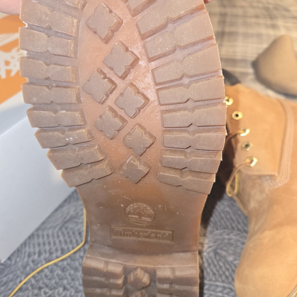 Men's Timberland Premium 6" Waterproof Boot Wheat size 10 - Picture 10 of 10